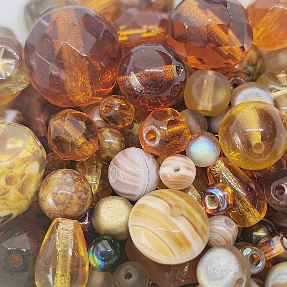 Variety Pack Vintage Czech Glass Beads