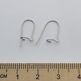 13mm Kidney Ear Wires (50) - Nickel