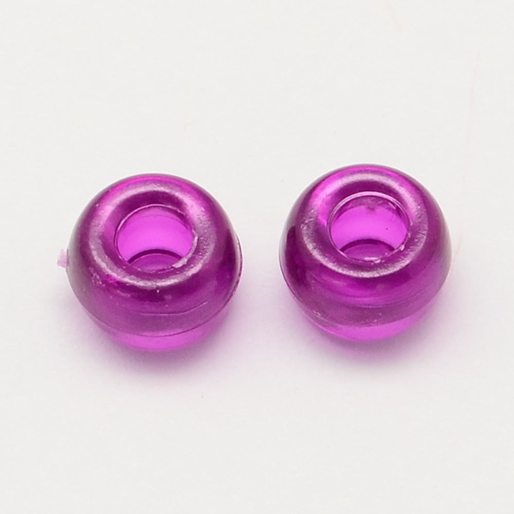 Purple Transparent - Acrylic Pony Beads